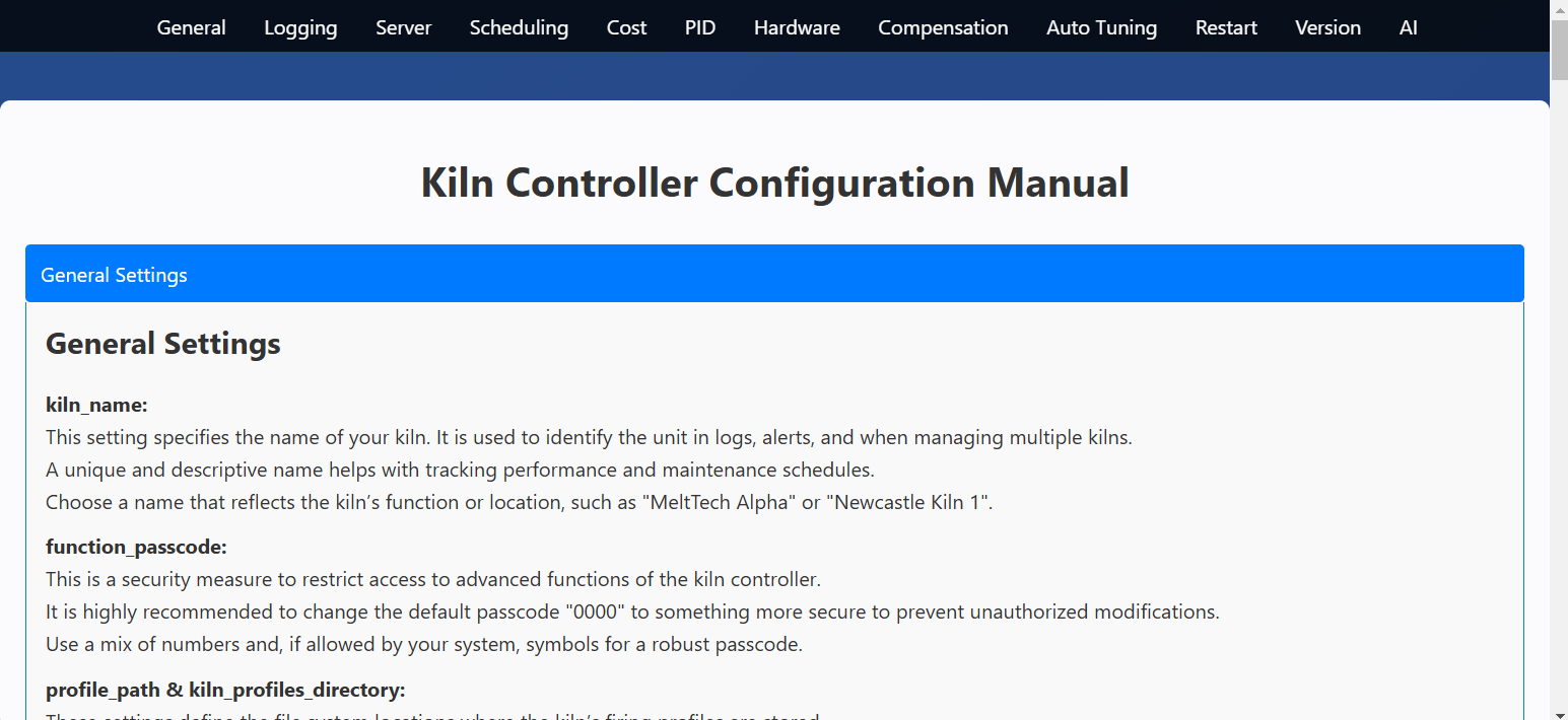 MELTTECH CONFIGURATION MANUAL