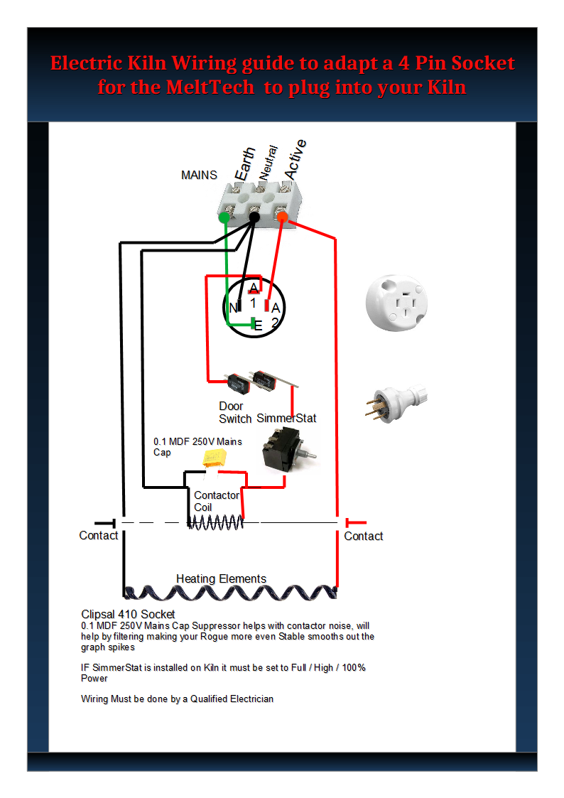 MeltTech kiln wiring diagram